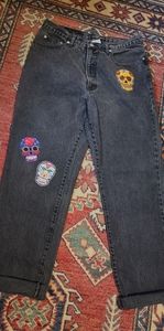 1980's VINTAGE BLK. GUESS DENIM